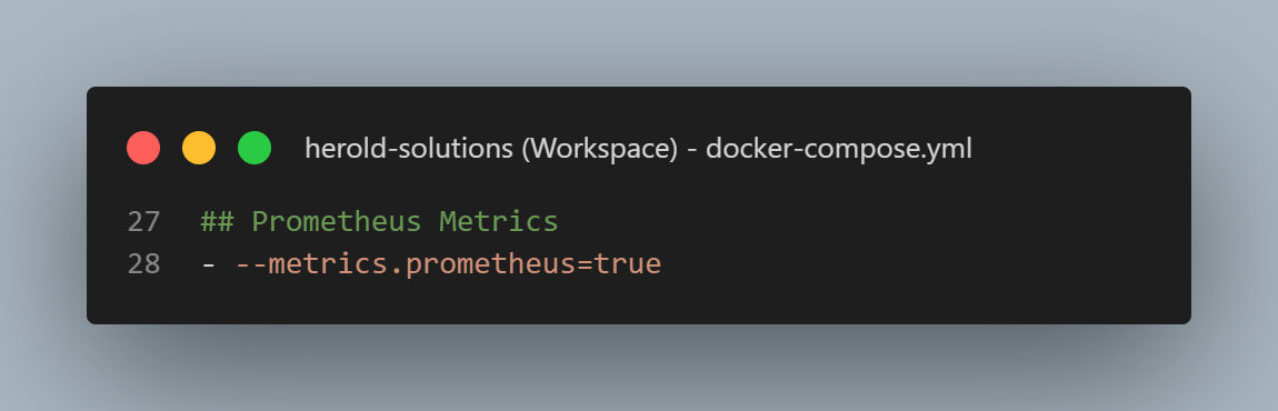 Traefik Metrics Configuration
